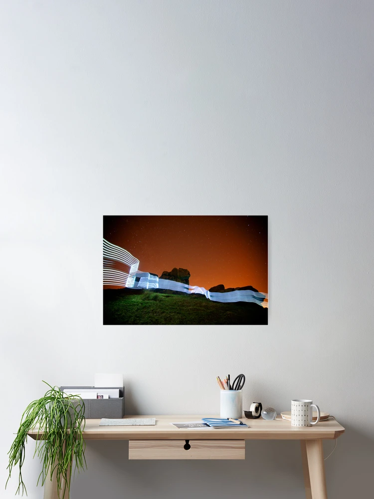 Thumbnail 2 of 3, Poster, Light Ribbons designed and sold by eatsleepdesign.
