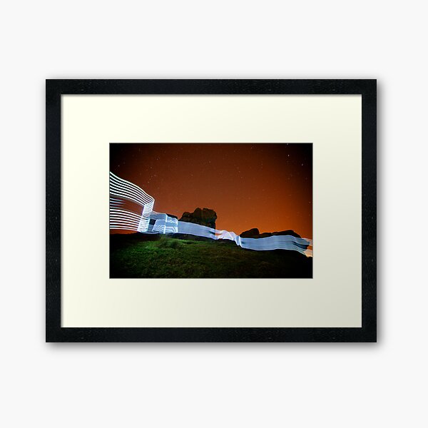 Light Ribbons Framed Art Print