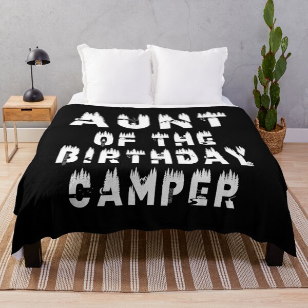 Item preview, Aunt Of The Birthday Camper Camping Themed Party product designed and sold by Grabitees.
