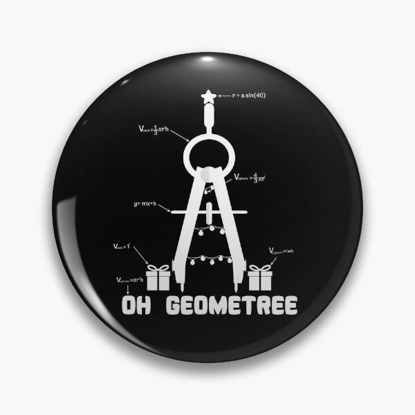Item preview, Oh Geometree funny Math Teacher Geometry Christmas Tree Gift designed and sold by issambak.