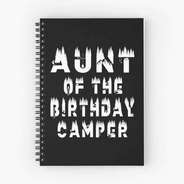 Item preview, Aunt Of The Birthday Camper Camping Themed Party product designed and sold by Grabitees.