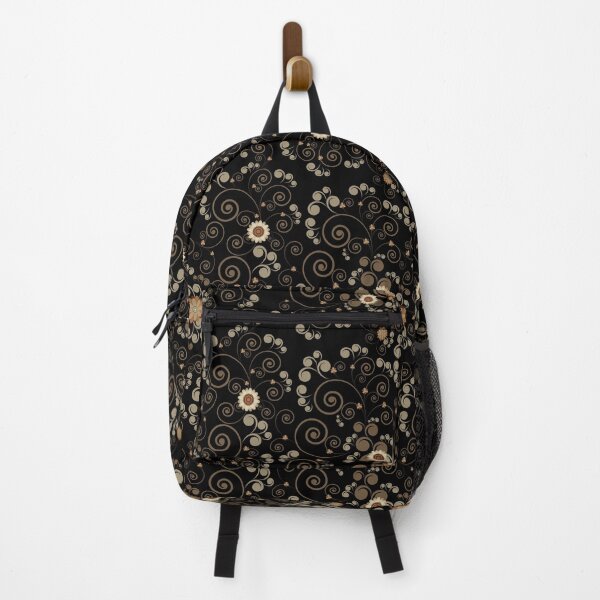 Item preview, Floral Brown Beige Tan Flowers Vines A673 designed and sold by MrRoccoBlue.