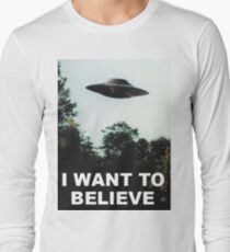I Want to Believe Long Sleeve T-Shirt