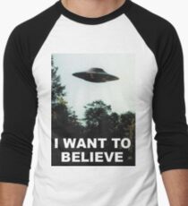 Camiseta ¾ bicolor para hombre Quiero creer