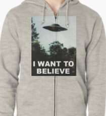 I Want to Believe Zipped Hoodie