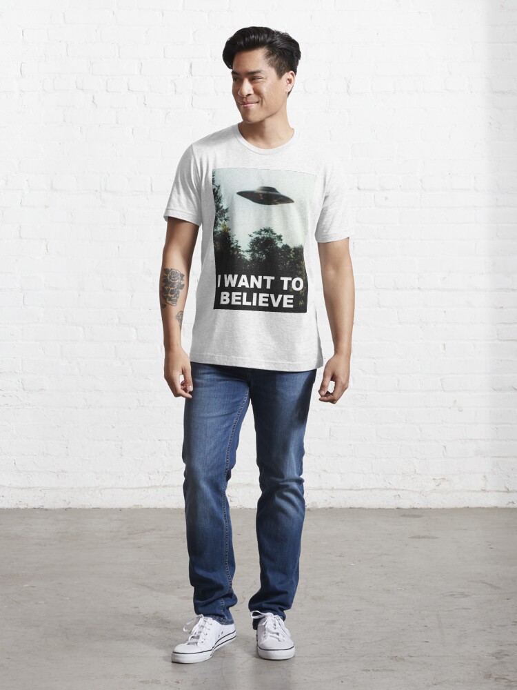 Alternate view of I Want to Believe Essential T-Shirt