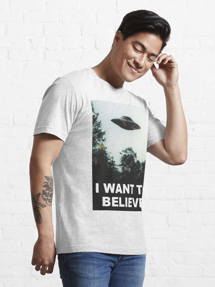 Alternate view of I Want to Believe Essential T-Shirt