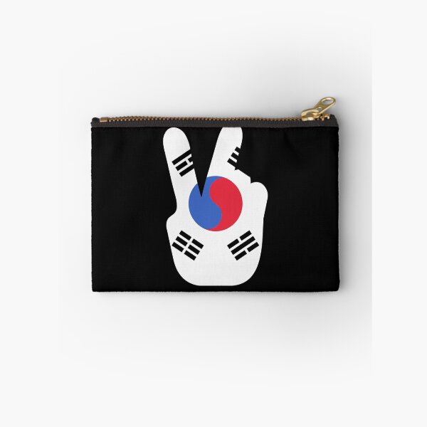 Item preview, Korea flag peace sign saranghae kpop k-pop designed and sold by DerNerd.