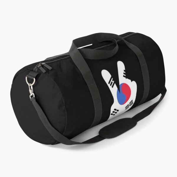 Item preview, Korea flag peace sign saranghae kpop k-pop designed and sold by DerNerd.