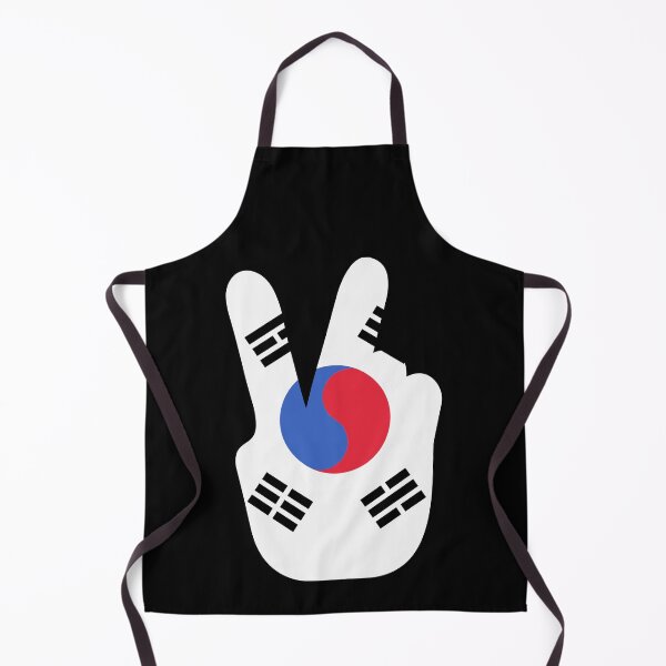 Item preview, Korea flag peace sign saranghae kpop k-pop designed and sold by DerNerd.