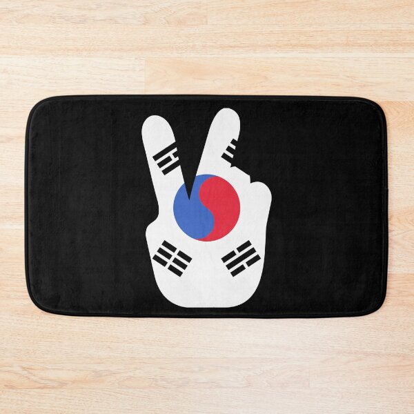 Item preview, Korea flag peace sign saranghae kpop k-pop designed and sold by DerNerd.