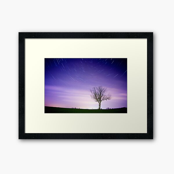Star Trails Framed Art Print