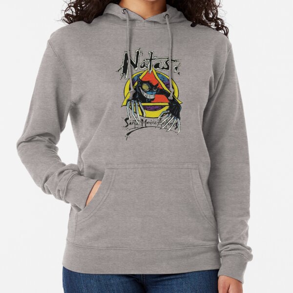 Natas psycho cat, skateboard t shirt design. Lightweight Hoodie
