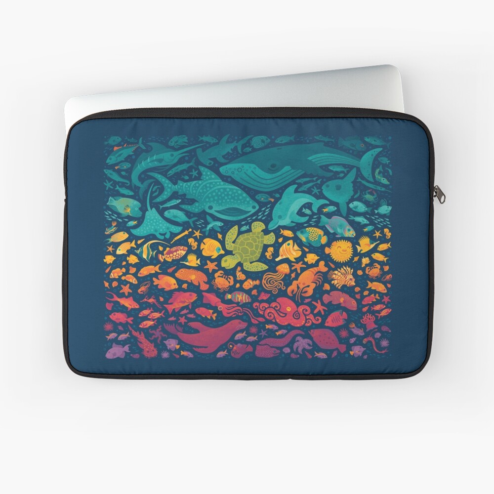 Aquatic Spectrum 2 Laptop Sleeve