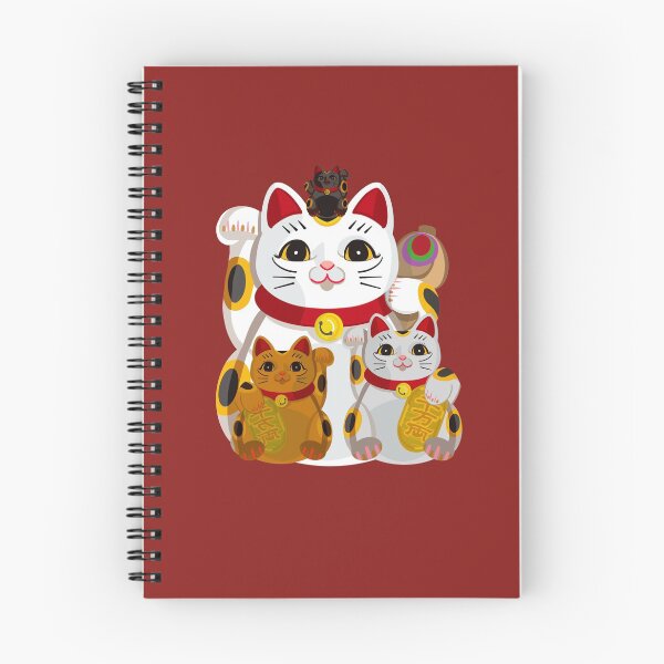 Item preview, Many Cute kawaii Japanese lucky cats designed and sold by Joeybeedraws.