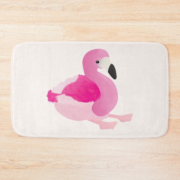 Item preview, Plush Flamingo Pink and Fluffy Illustration designed and sold by TheMajesticGoat.