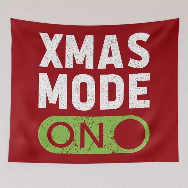 Item preview, Christmas Mode On! (Distressed Effect)  designed and sold by HeraAndKosmos.