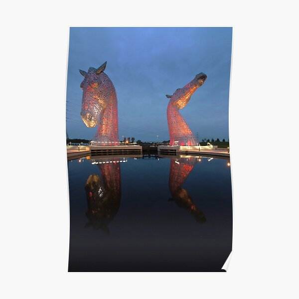 Lit-Up Kelpies Poster