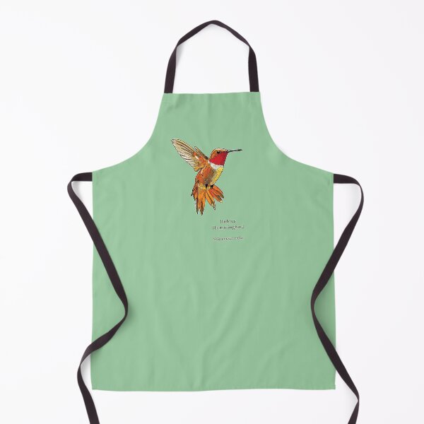Item preview, Rufous Hummingbird with Name for Home Art Stickers etc designed and sold by HummingbirdPics.