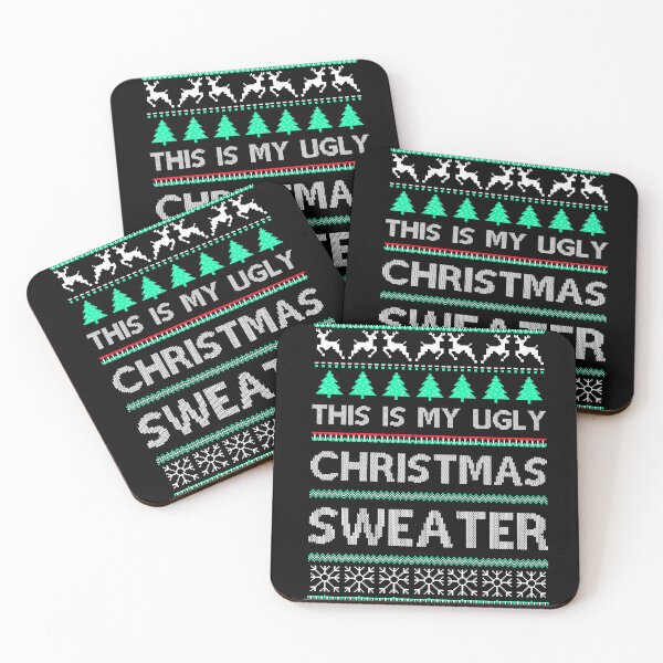 Item preview, This Is My Ugly Sweater Funny Christmas T-Shirt designed and sold by GoldenDov.