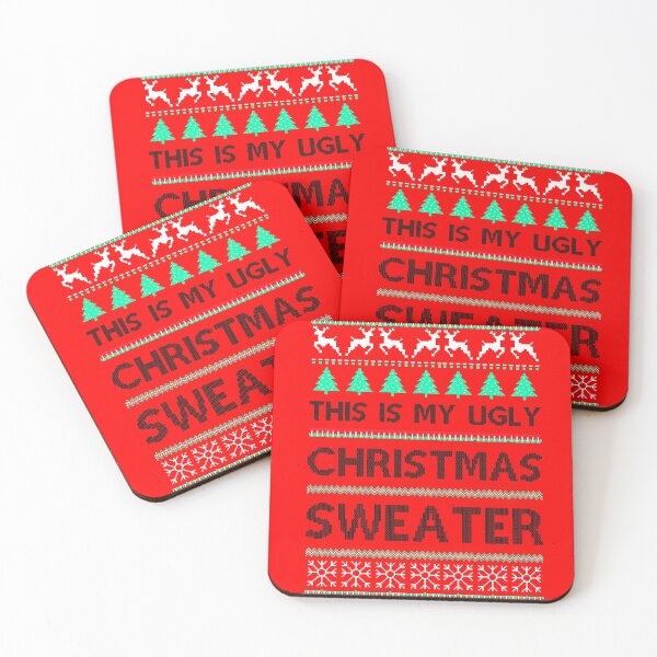 Item preview, This Is My Ugly Sweater Funny Christmas T-Shirt designed and sold by GoldenDov.