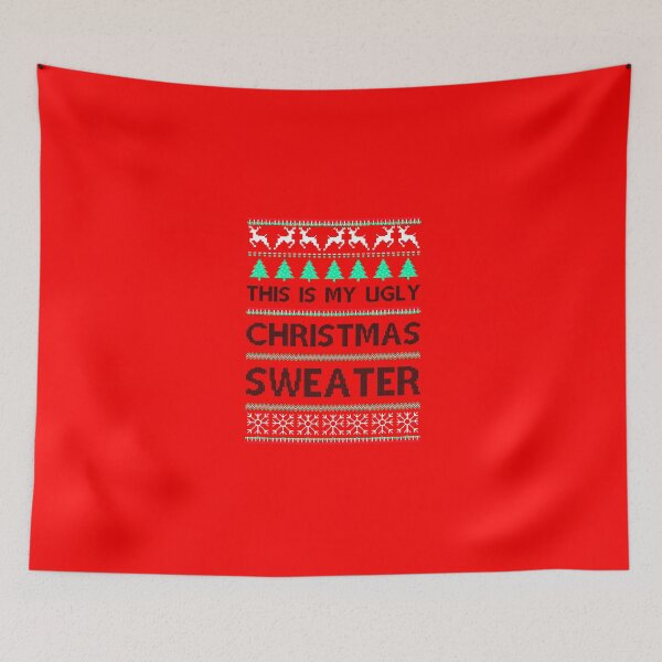 Item preview, This Is My Ugly Sweater Funny Christmas T-Shirt designed and sold by GoldenDov.