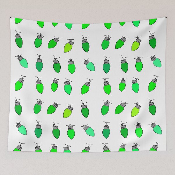 Item preview, Green Christmas lights designed and sold by MaryAreWe.
