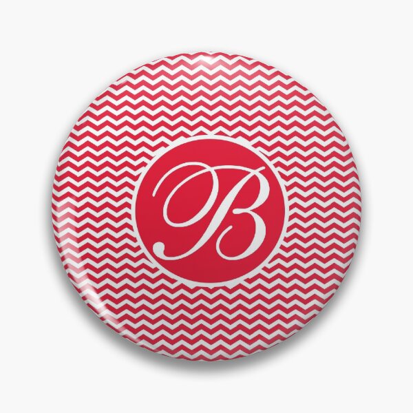 Item preview, Red B Chevron designed and sold by MonogramMonkey.