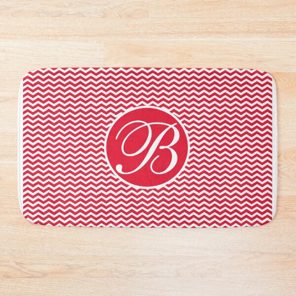Item preview, Red B Chevron designed and sold by MonogramMonkey.