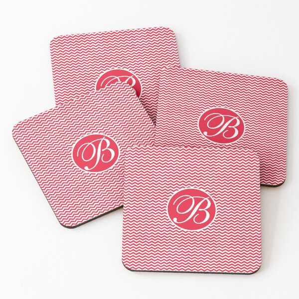 Item preview, Red B Chevron designed and sold by MonogramMonkey.