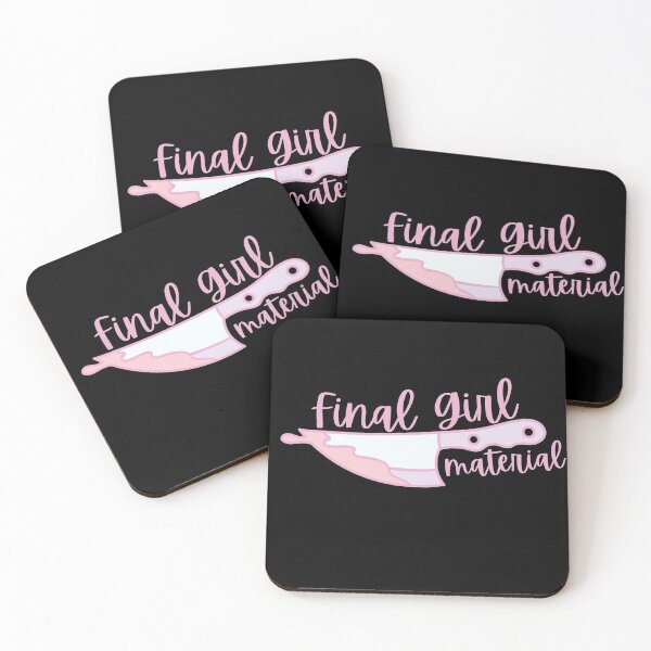 Item preview, Cute Pastel Pink Final Girl Scream Queen Graphic designed and sold by Dani Mullins.