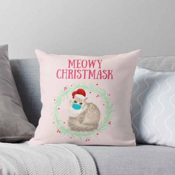 Item preview, Meowy Christmask Cute Christmas Cat designed and sold by The Little Wood Cottage.