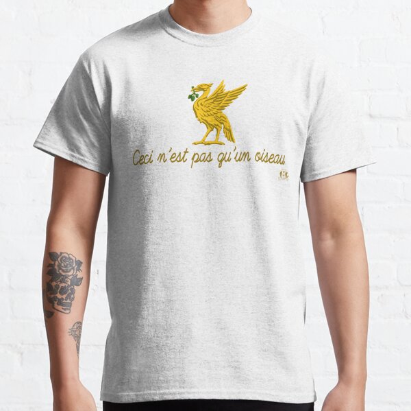 Ceci n'est pas qu'un oiseau (gold writing) Classic T-Shirt