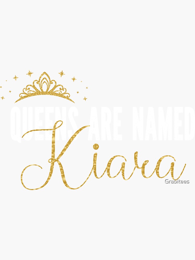 Queens Are Named Kiara Personalized First Name Girl design Tote Bag