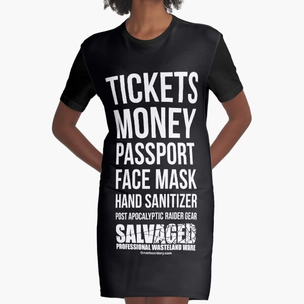 Lockdown Checklist Graphic T-Shirt Dress