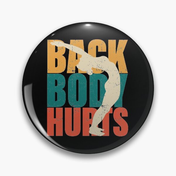 Item preview, Back and Body Hurts Funny Workout designed and sold by GravitiTees.