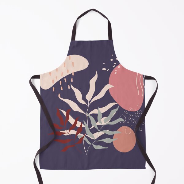 Item preview, Abstract shapes lines and plant leaves digital design illustration 74 designed and sold by MyBlackDreams.