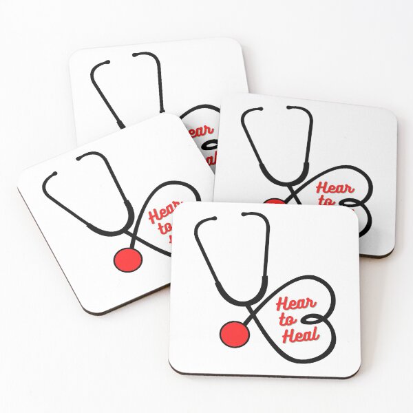Item preview, Hear to Heal - Heart Stethoscope - Cherry/Midnight designed and sold by miTeless seDign.