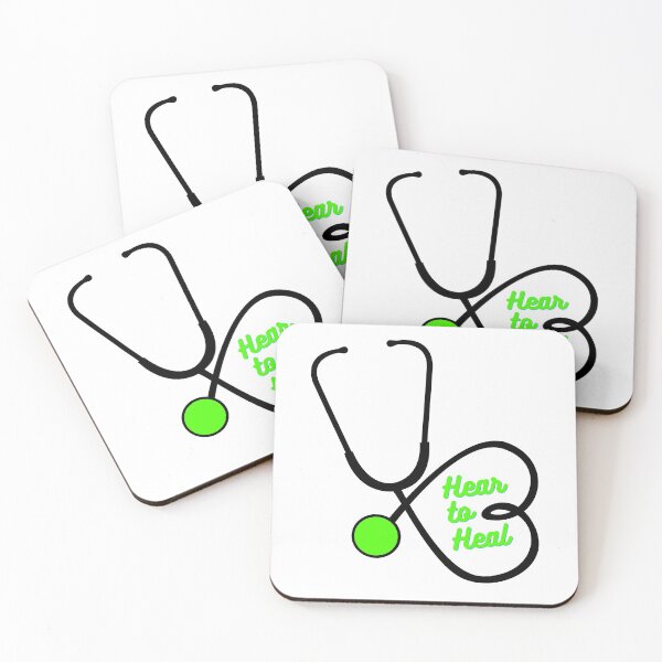 Item preview, Hear to Heal - Heart Stethoscope - Lime/Midnight designed and sold by miTeless seDign.