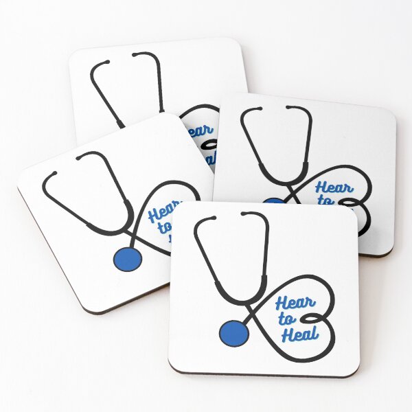 Item preview, Hear to Heal - Heart Stethoscope - Blueberry/Midnight designed and sold by miTeless seDign.