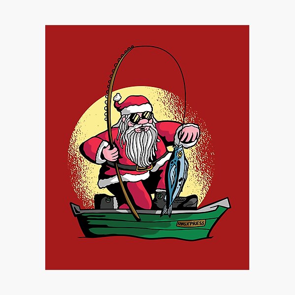 Funny Fish Christmas For Men Grandpa Fishing Lovers Dad Men Sticker for  Sale by KylerHowell