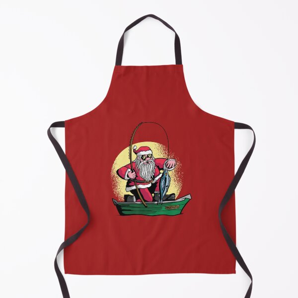 Item preview, Santa Claus fishing, angler designed and sold by DerSenat.