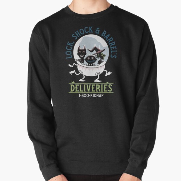 Lock, Shock & Barrel Deliveries - Nightmare - Creepy Cute Christmas Goth Pullover Sweatshirt