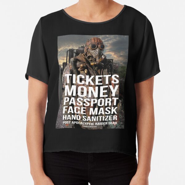 Lockdown meme checklist Chiffon Top