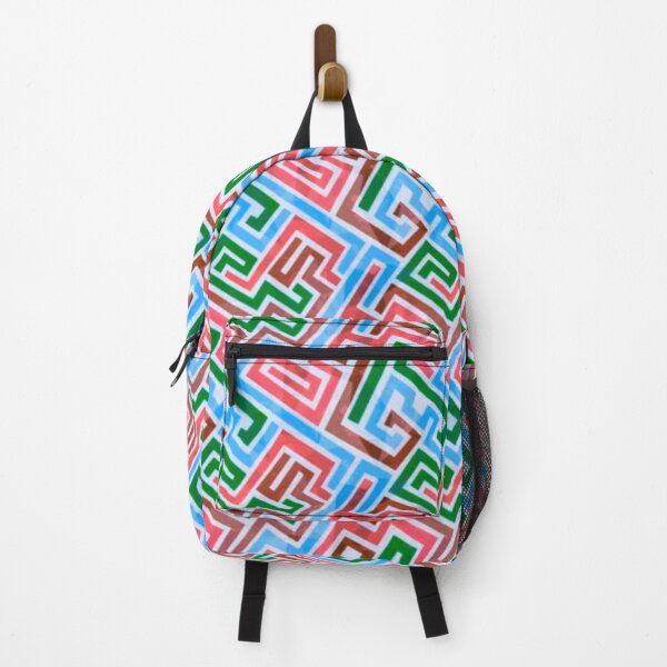 Item preview, Colorful Zigzag Maze Repeated Pattern designed and sold by adityanik.