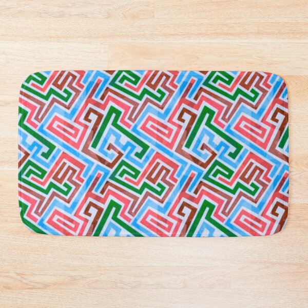 Item preview, Colorful Zigzag Maze Repeated Pattern designed and sold by adityanik.