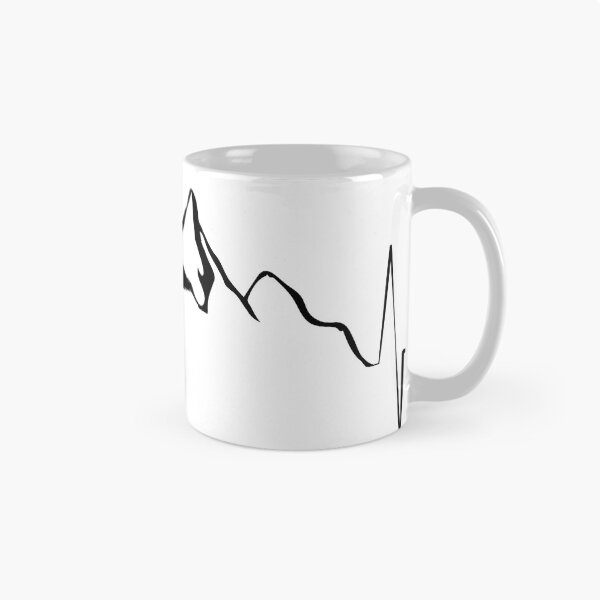 Item preview, Border Collie gifts heartbeat hiking dog designed and sold by SiRaGeckoDesign.