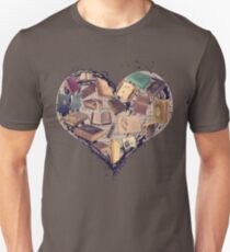 Dream with Books - Love of Reading Bookshelf Slim Fit T-Shirt