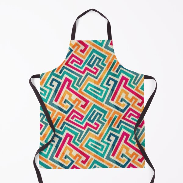 Item preview, Retro Style Zigzag Maze Repeated Pattern designed and sold by adityanik.