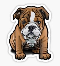 Bulldog Pup Sticker